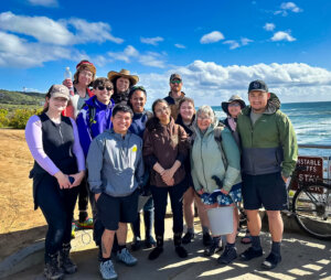 Group photo of WNMU marine biology students