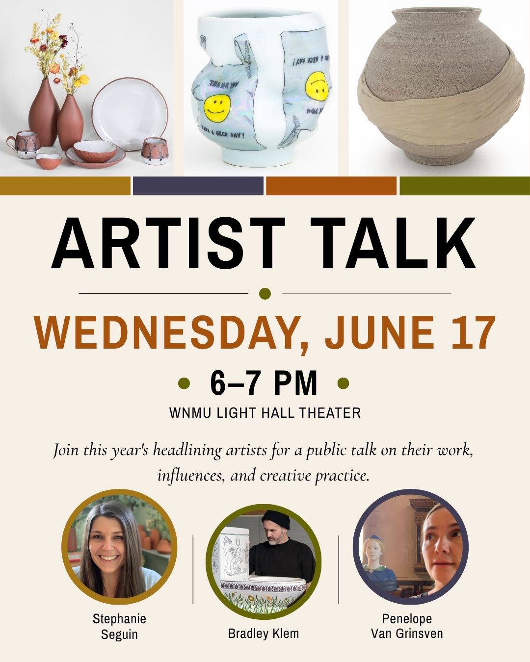 Public Artist Talk Featuring CLAY Festival Artists