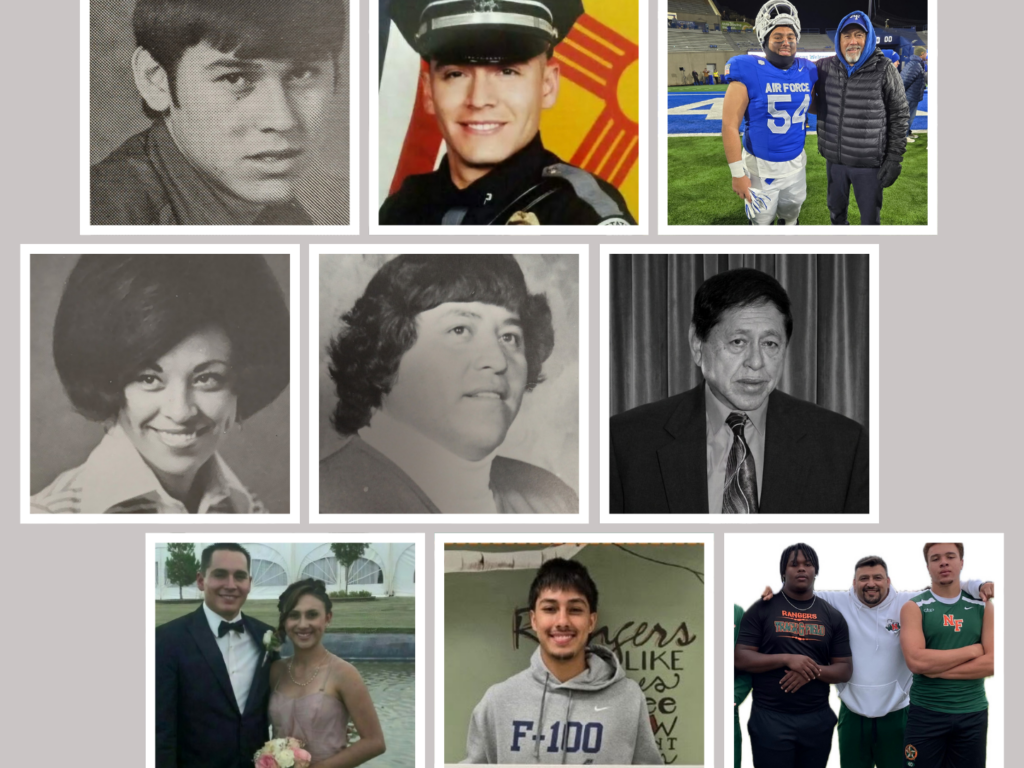 A montage of family photos