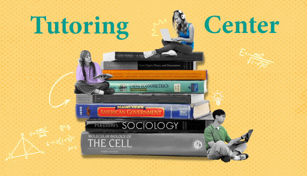 A graphic that says Tutoring Center