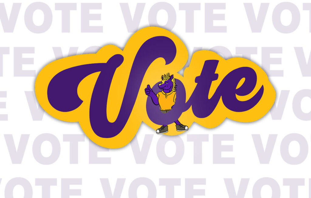 Graphic that reads "Vote"