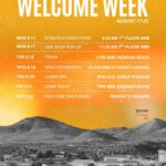 Welcome Week Event Lineup