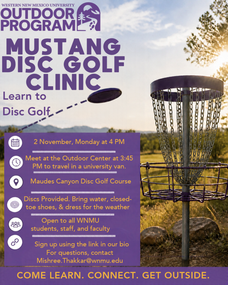 Mustang Disc Golf Clinic