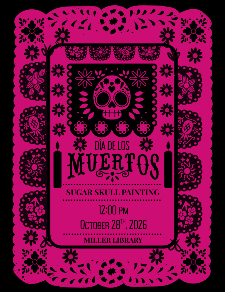 Library Ofrenda & Sugar Skull Painting